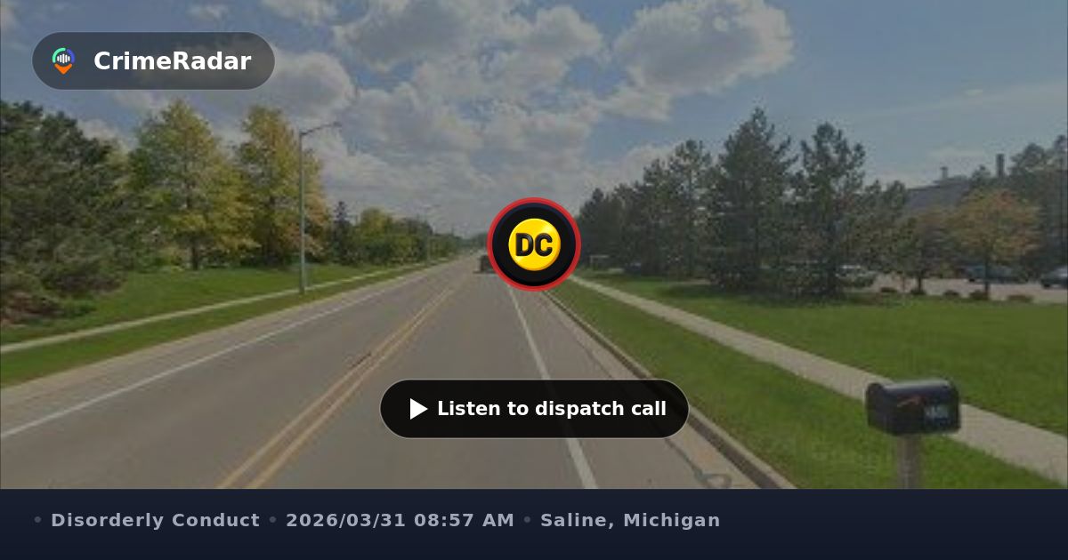 Two men yelling in South Main industrial area, Saline MI | CrimeRadar