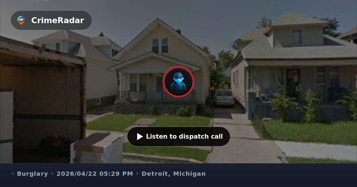 Detroit Invasion Attempted home invasion reported on Ogden Street, Detroit MI | CrimeRadar