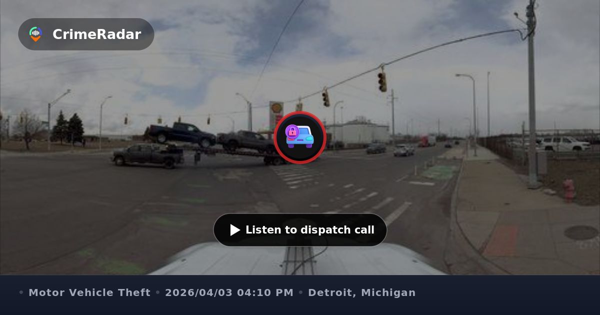License reader hit on stolen Nissan Pathfinder, Detroit MI | CrimeRadar