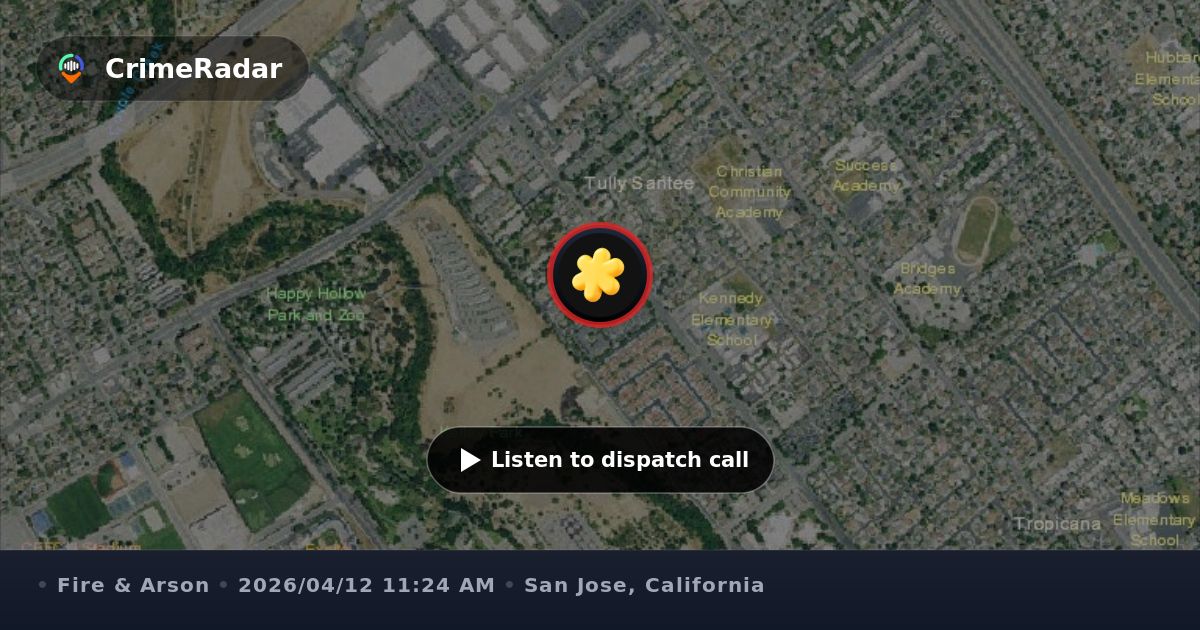 Residential fire alarm on Moira Verne Circle, San Jose CA | CrimeRadar