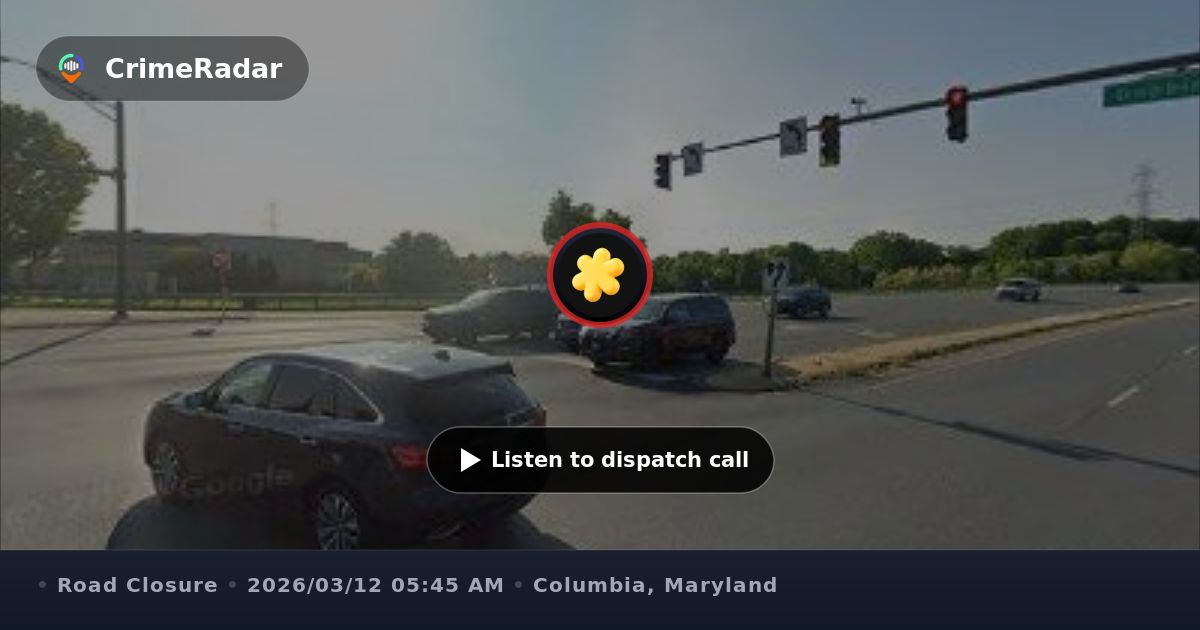 Traffic light issue at Dobbin Road and Route 175, Columbia MD | CrimeRadar