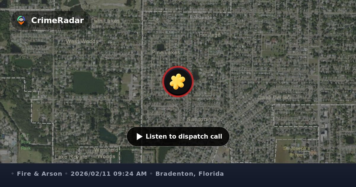 High life hazard fire alarm at Bradenton school, Bradenton FL | CrimeRadar