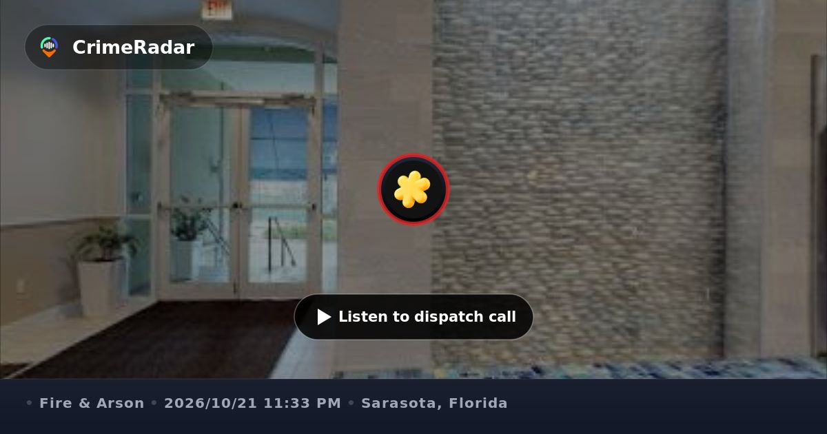 High-rise structure fire reported at voco Sarasota hotel, Sarasota FL ...