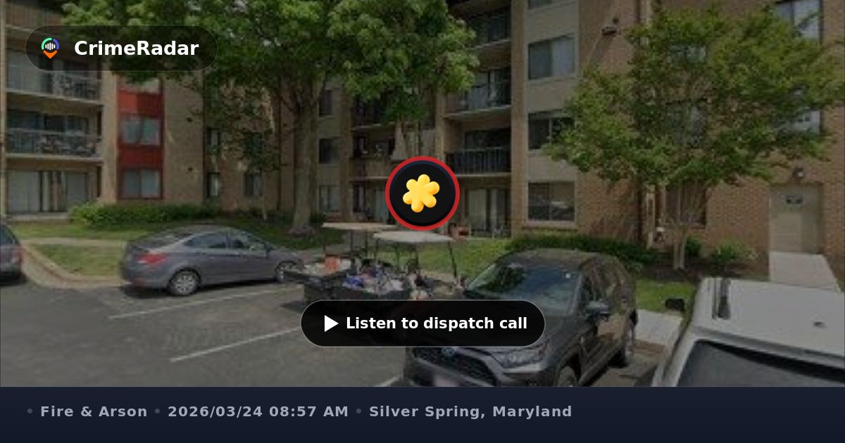 Fire response near Spring Park Apartments on Featherwood, Silver Spring ...