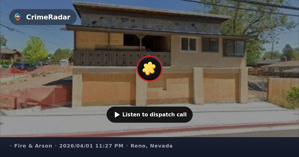 Controlled outdoor fire in commercial fire pit, Reno NV | CrimeRadar