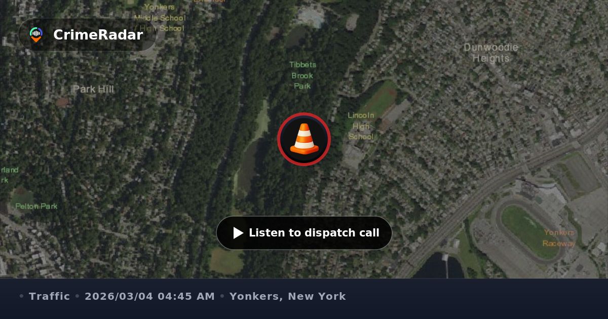 Traffic accident reported at Lincoln High School, Yonkers NY | CrimeRadar