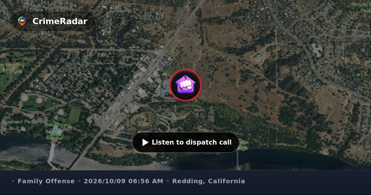 Domestic assault at hotel with guns in vehicle, Redding CA | CrimeRadar
