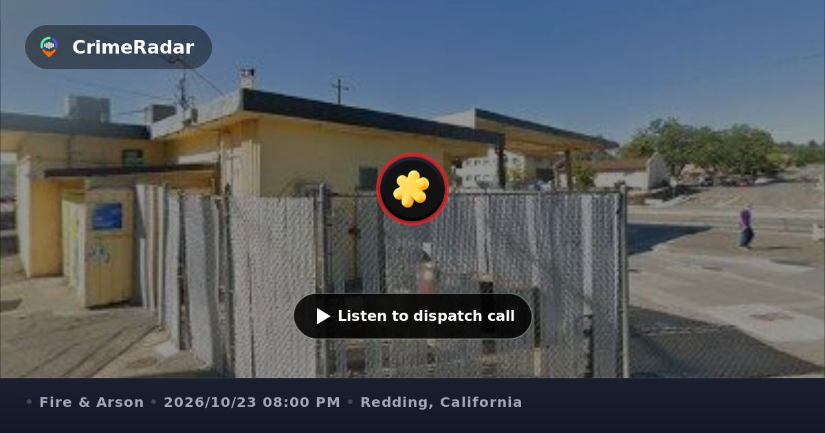 Fire set near gas pumps at South Market Mini Mart, Redding CA | CrimeRadar