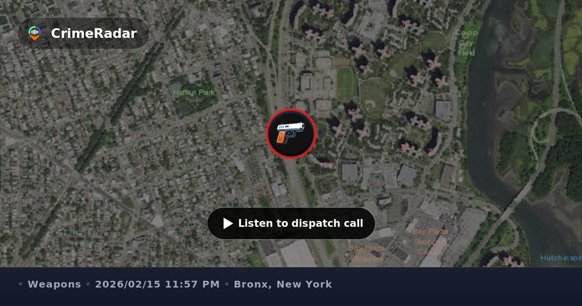 Police search for suspects after person shot, Bronx NY CrimeRadar