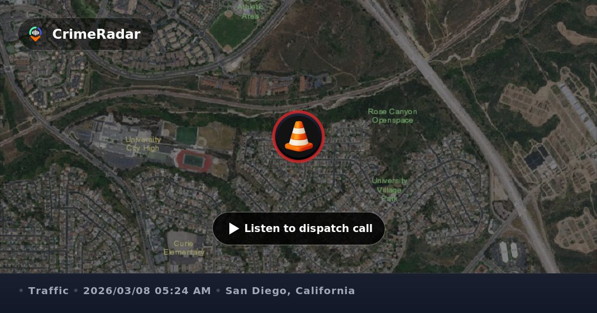Traffic control and closure on I-805 near Governor Drive/La Jolla ...