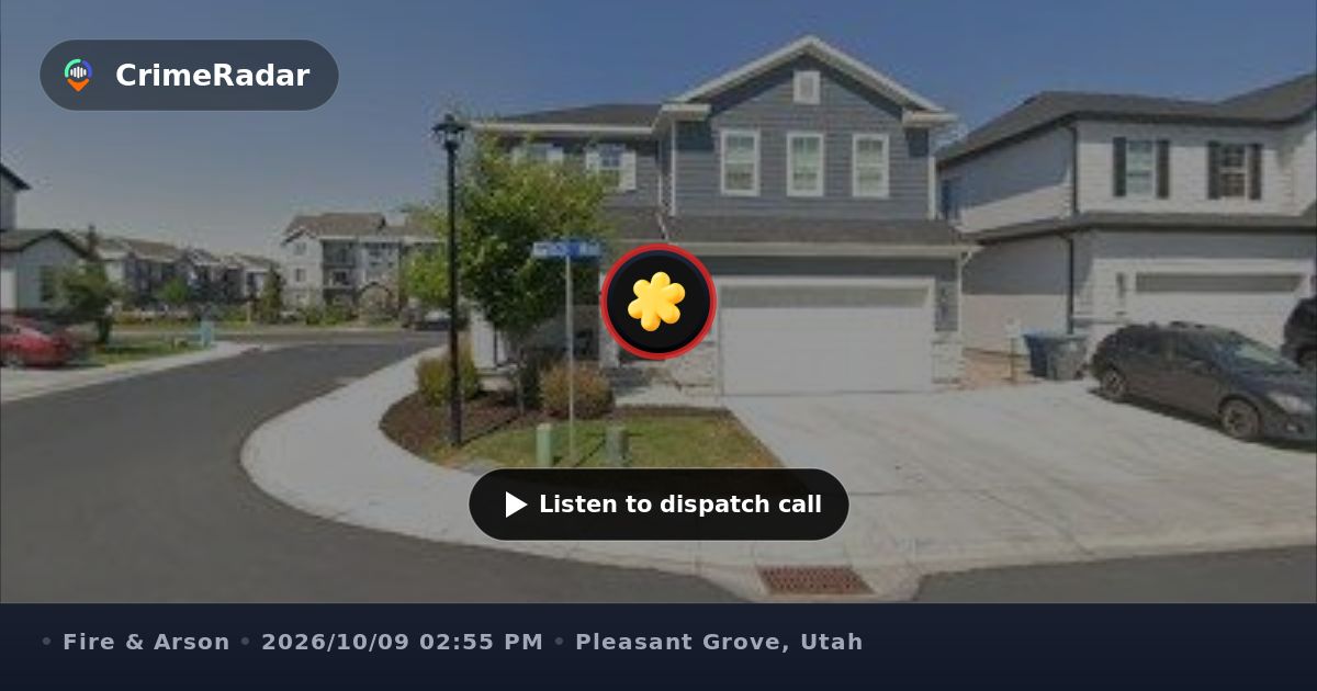 Fire Crews Investigate Reported Gas Leak and Chemical Odor in Pleasant Grove