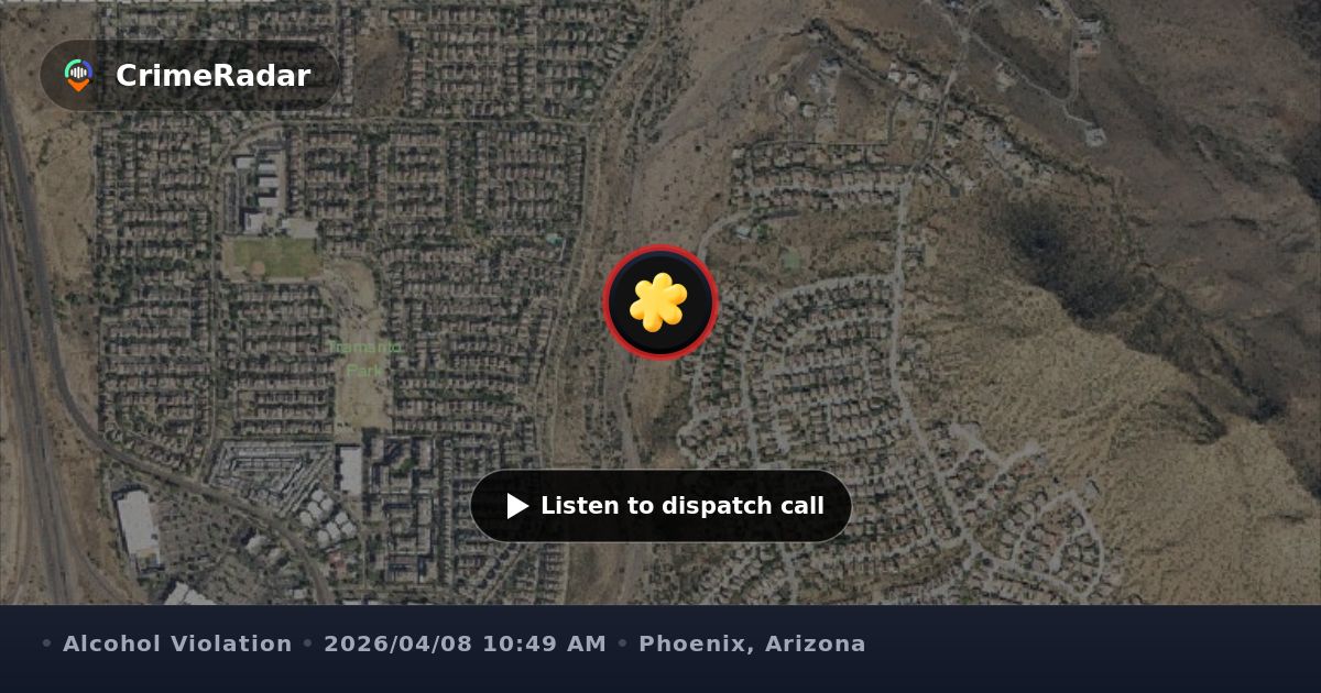 Intoxicated driver leaves parking lot swerving, Phoenix AZ | CrimeRadar