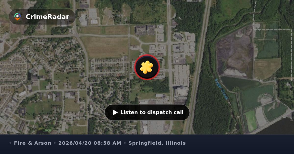 Automatic fire alarm on Stevenson Drive, Springfield IL | CrimeRadar
