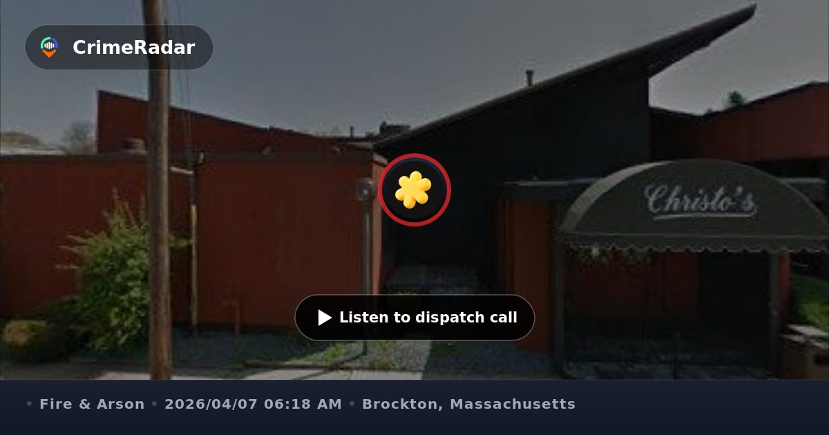 Generator fire at Crescent Street building, Brockton MA | CrimeRadar