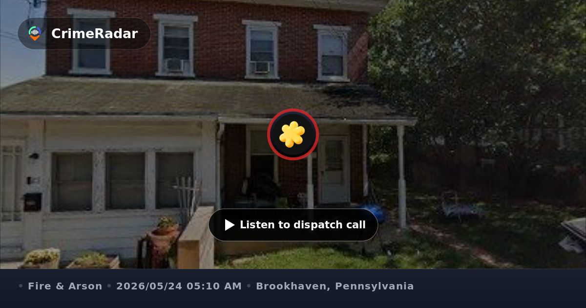 Automatic fire alarm at Church Street address, Brookhaven PA | CrimeRadar