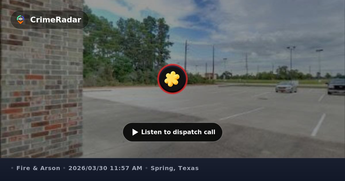 Grass fire under power lines on Kuykendahl Road, Spring TX | CrimeRadar