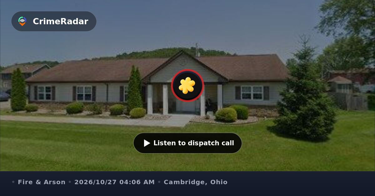 Fire alarm in kitchen at Rest Care facility, Cambridge OH | CrimeRadar