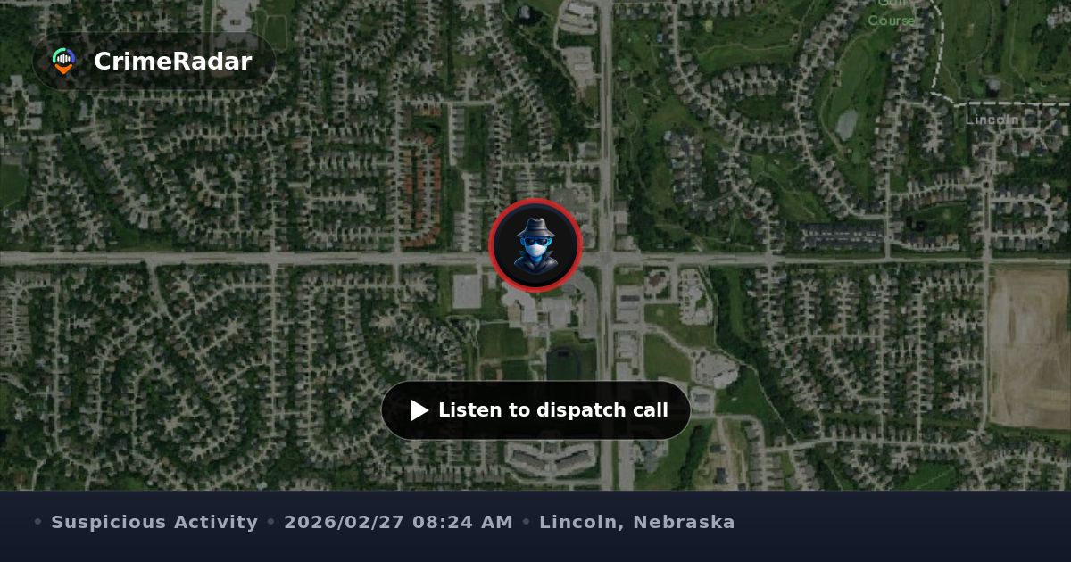 Suspicious car posing as police in parking lot, Lincoln NE | CrimeRadar