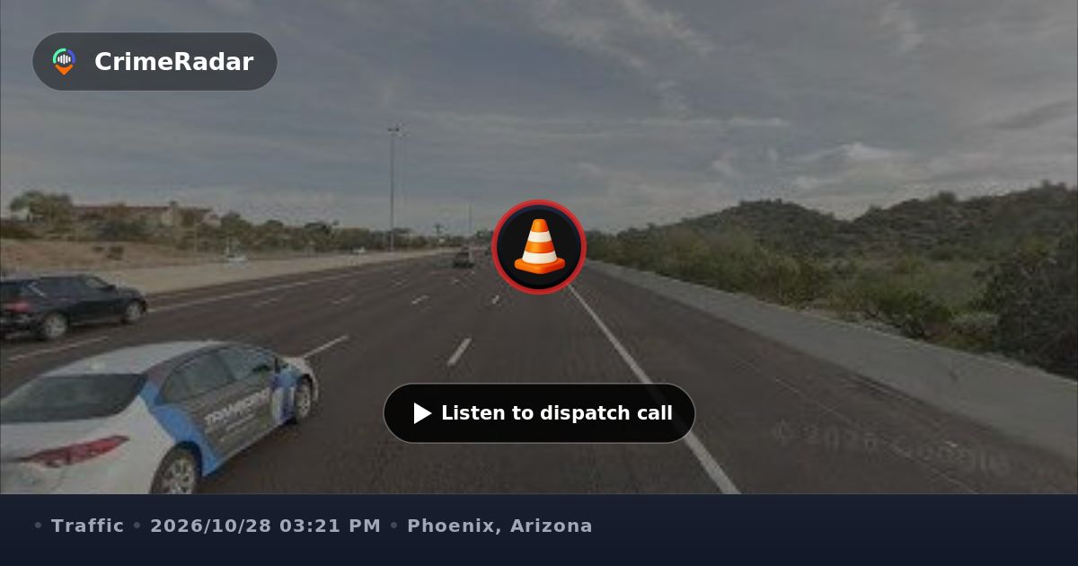 Blocking crash on southbound State Route 51, Phoenix AZ | CrimeRadar