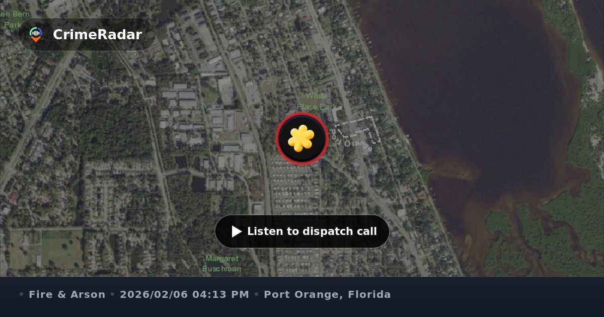 Fire crews respond to blaze near Frederick Avenue, Port Orange FL ...