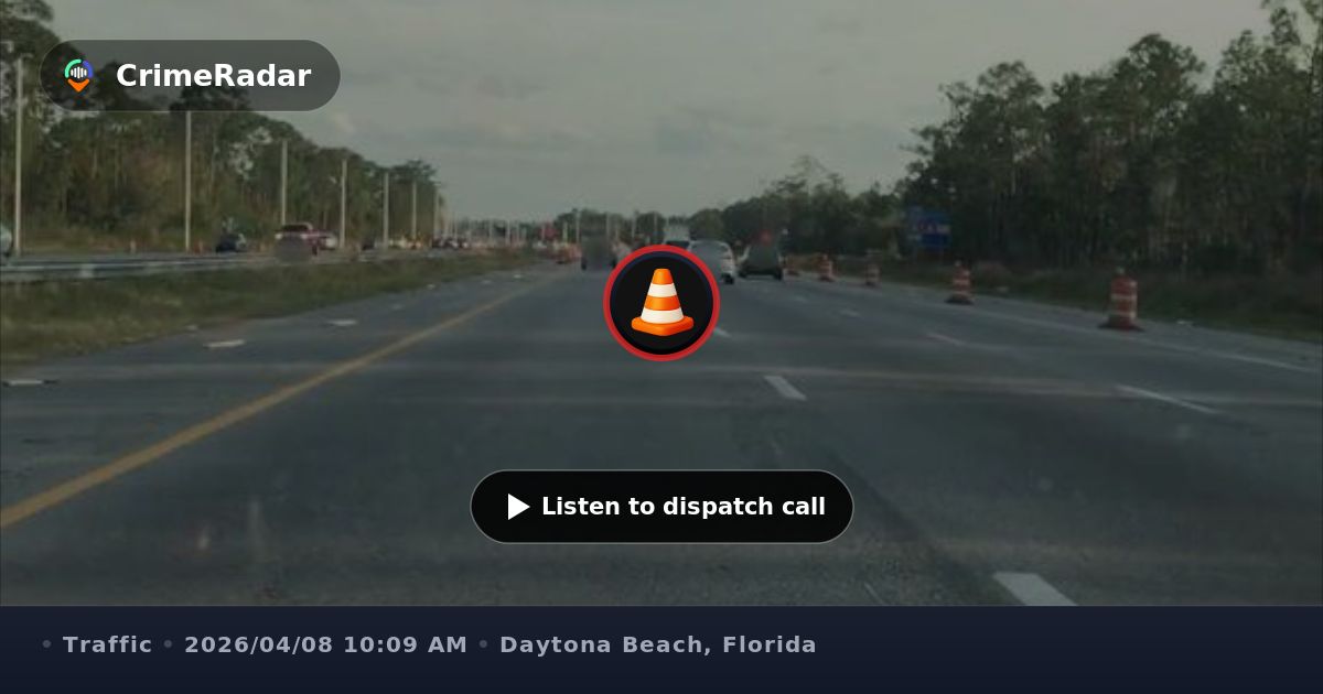Vehicle crash with hazards on I-95 near Exit 262, Daytona Beach FL ...
