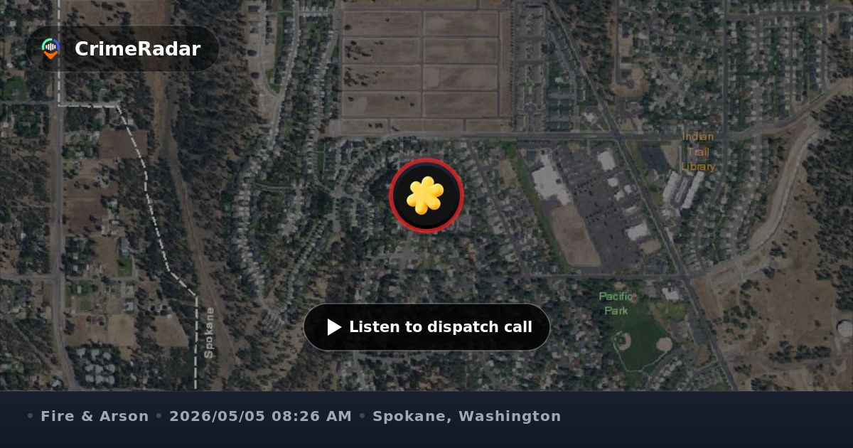 Fire response near North Pamela Street, Spokane WA | CrimeRadar