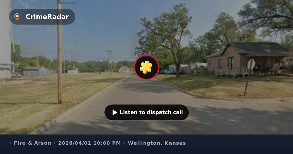 Transformer pole and power box on fire, Wellington KS | CrimeRadar