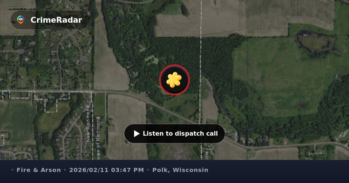 Reported structure fire is permitted field burn, St Croix County WI ...