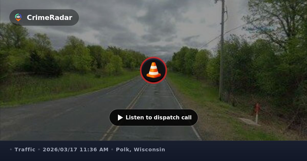 Tow truck blocking lane after vehicle in ditch, St Croix County WI ...