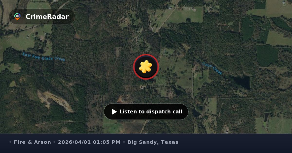 Fire crew assists resident with smoke detector, Big Sandy TX | CrimeRadar