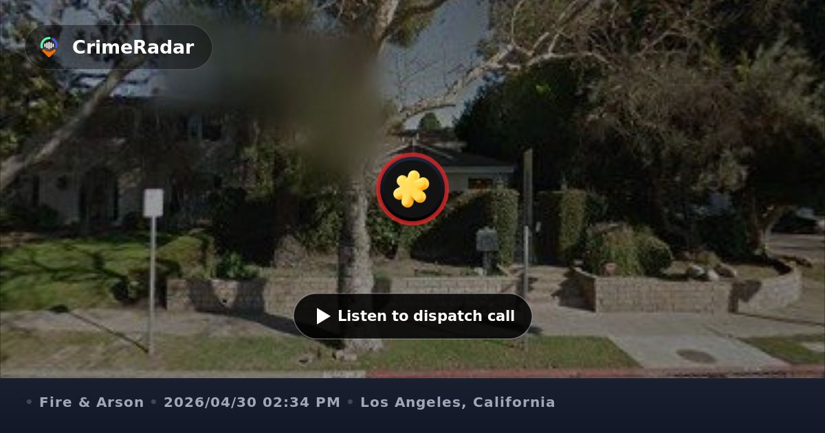 Structure fire on North Highland Avenue, Los Angeles CA | CrimeRadar