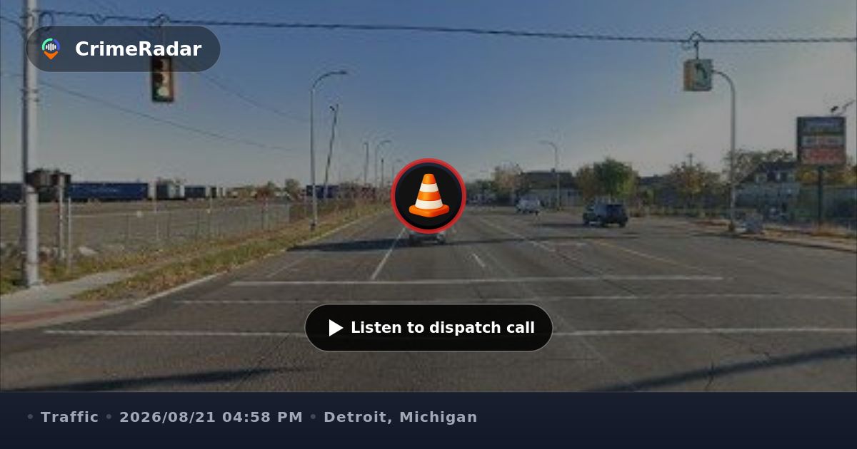 Traffic crash with unresponsive driver reported, Detroit MI | CrimeRadar