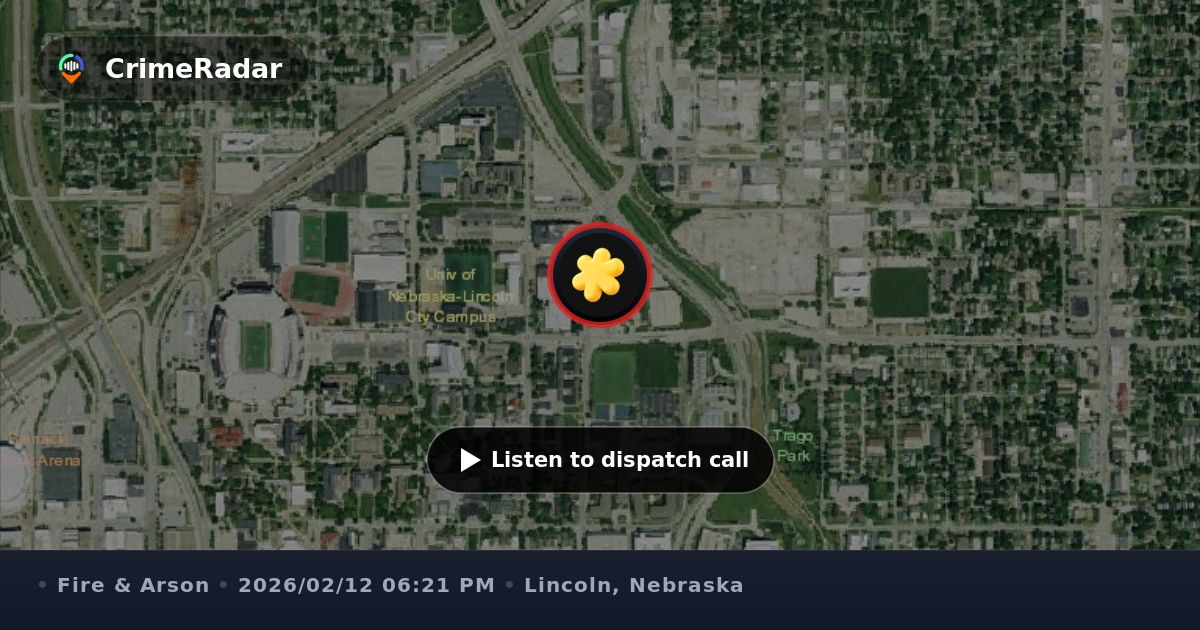 Fire alarm at Kappa Alpha Theta on S Street, Lincoln NE | CrimeRadar