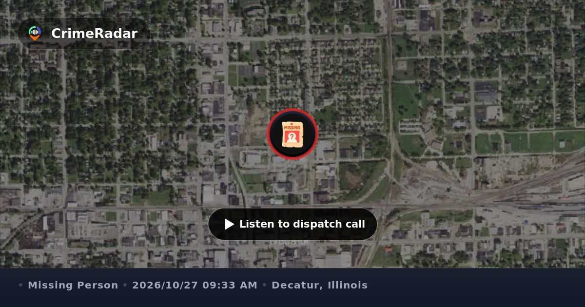 Missing juvenile needing medication in Decatur, Decatur IL | CrimeRadar