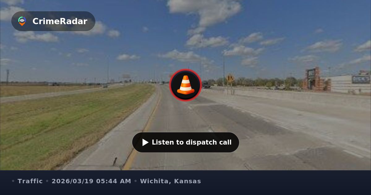 Traffic stop on white Dodge Ram on I-235 ramp, Wichita KS | CrimeRadar