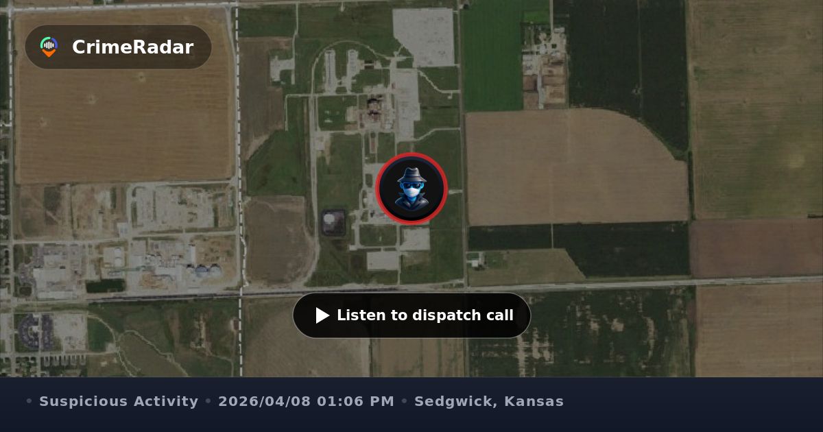 Code Kansas Scene Disturbance reported at prior accident scene; unconfirmed mention of a ...