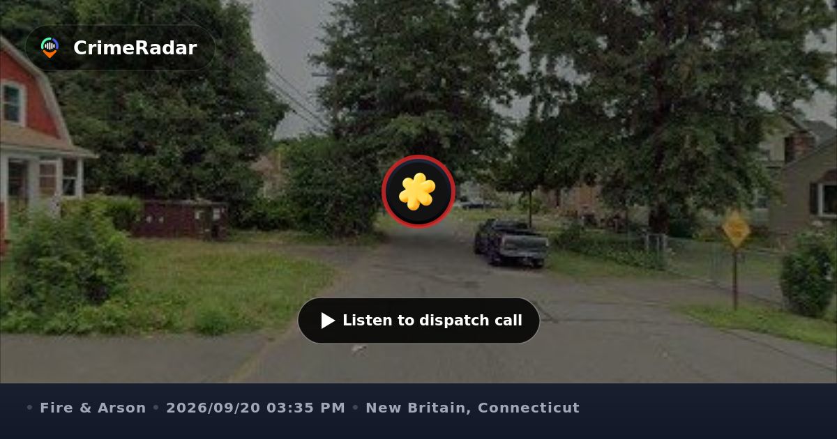 Structure fire on Lowell Street in New Britain, New Britain CT | CrimeRadar