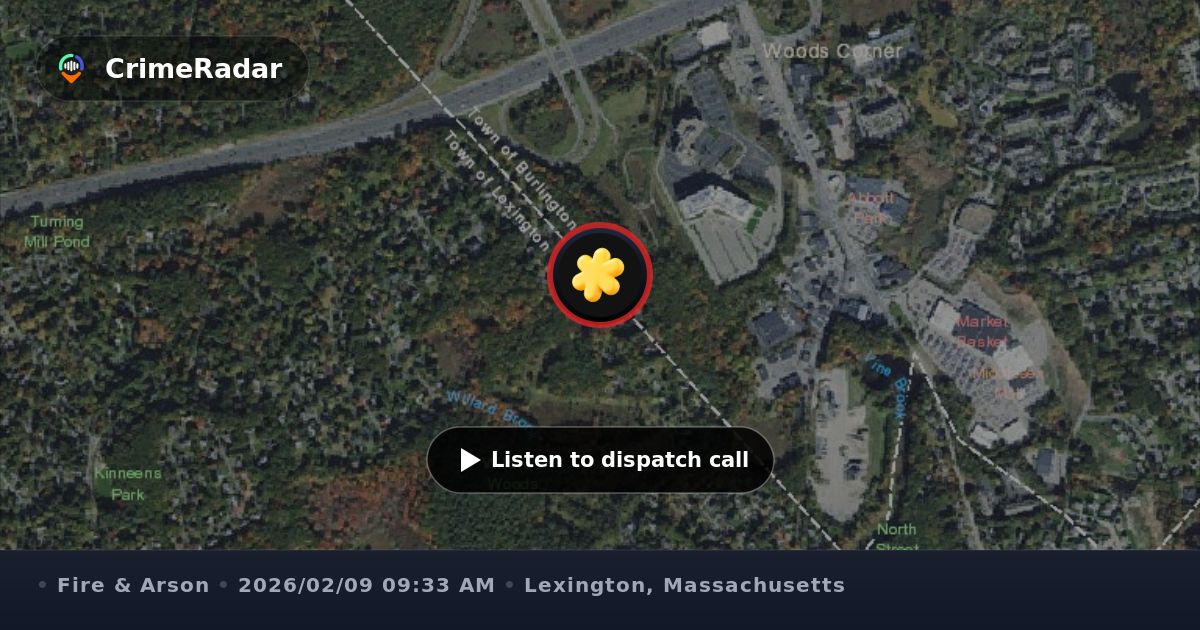 Fire crews respond to alarm on Westwood Rd, Lexington MA | CrimeRadar