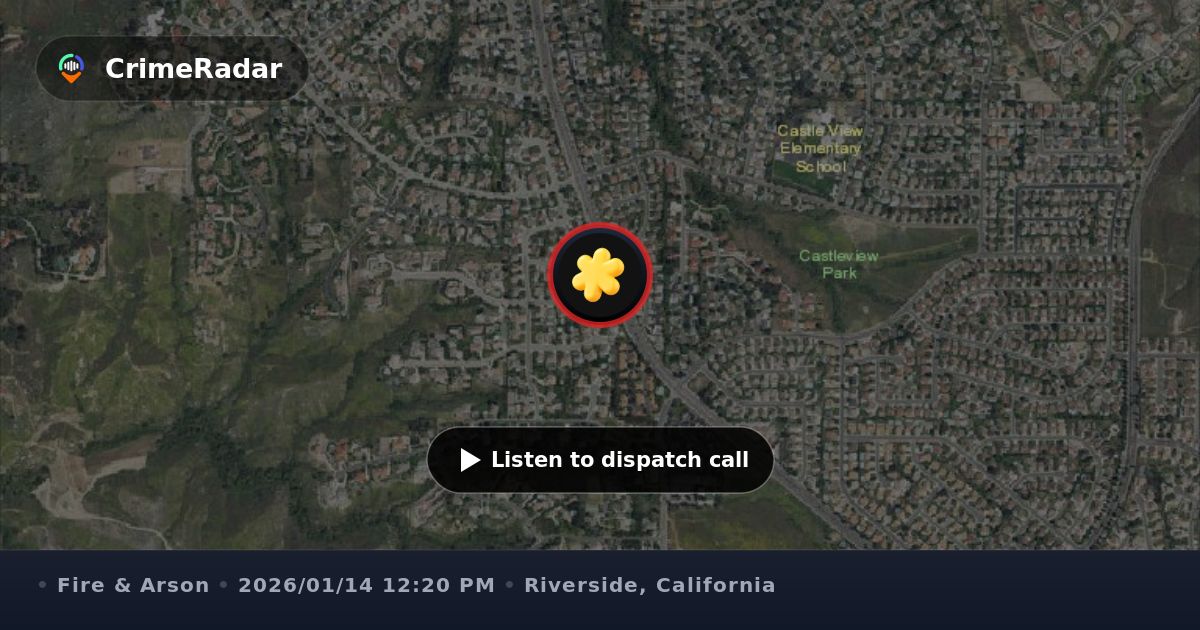 Gas odor prompts fire response near Canyon Hill Dr, Riverside CA ...