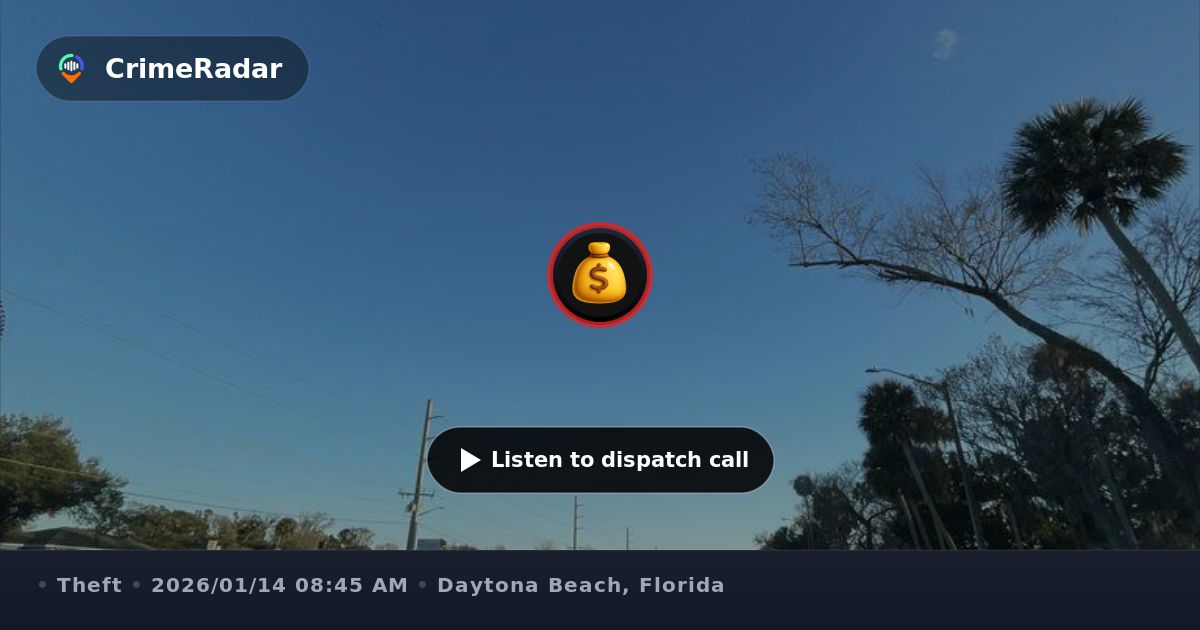 Possible theft and trespassing near Speedway Blvd, Daytona Beach FL ...