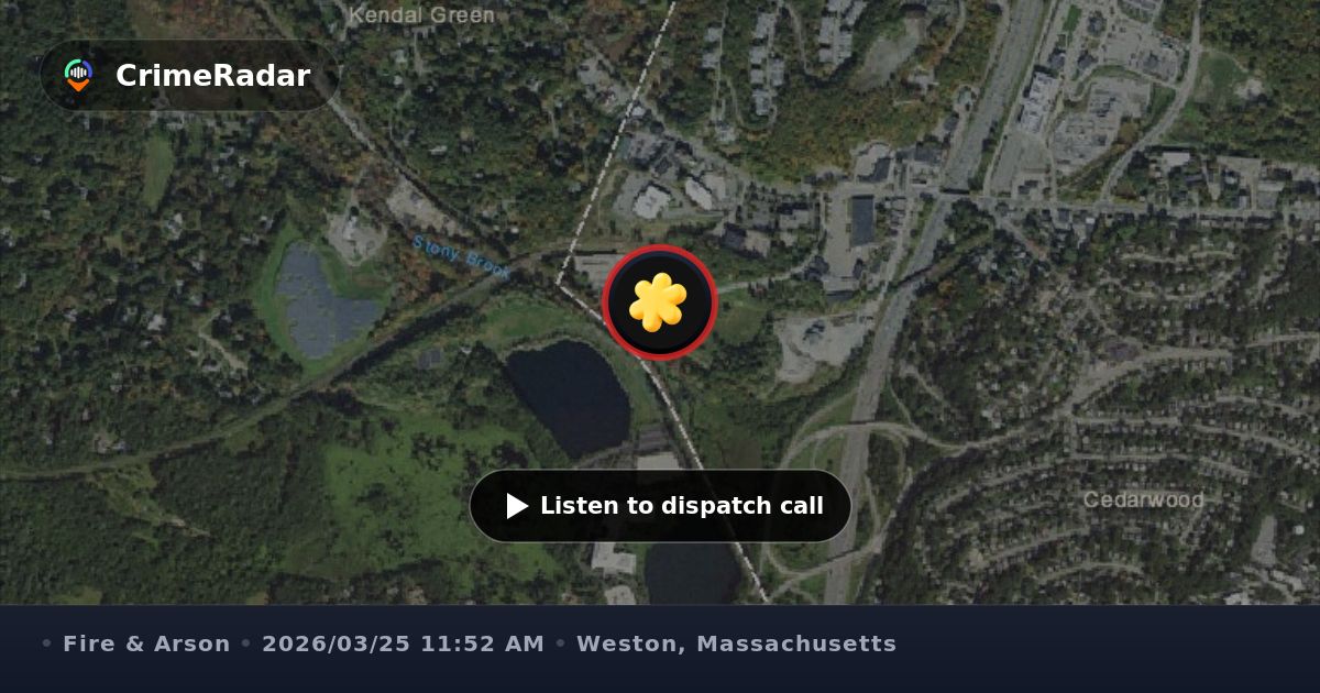 Fire alarm tamper signal at Boston Properties, Weston MA | CrimeRadar