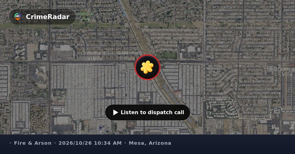Gas leak found at home on East Marigold Place, Mesa AZ | CrimeRadar