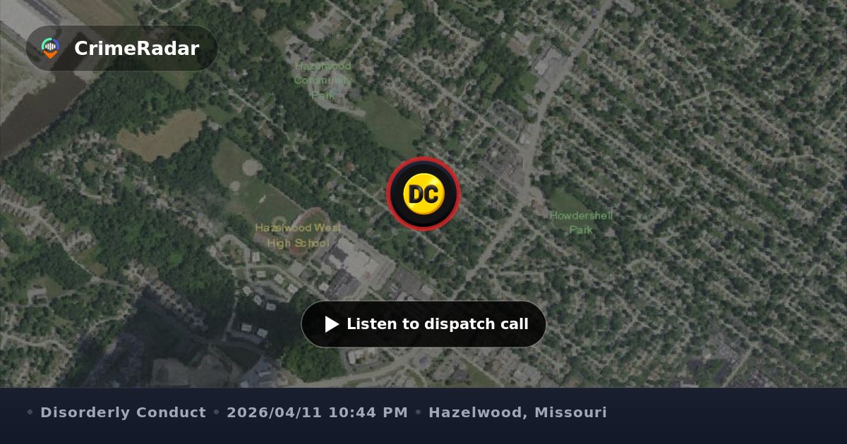 Officer assisting with crowd at Dunn and Howdershell, Hazelwood MO ...