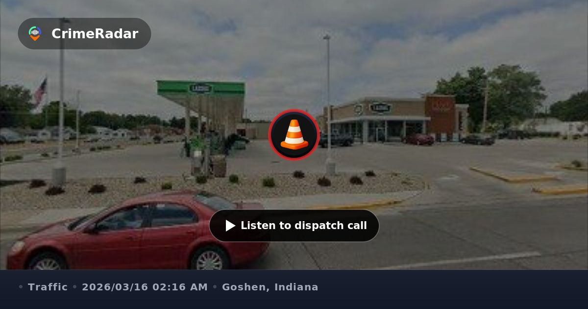Traffic stop of semi truck in front of gas station, Goshen IN | CrimeRadar