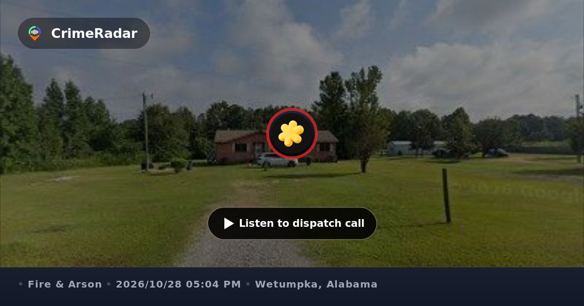 Fire alarm activation on Copeland Road, Wetumpka AL | CrimeRadar