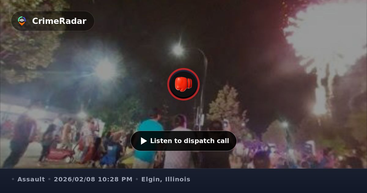 Ambulance responds to fight near Clock Tower Plaza, Elgin IL | CrimeRadar