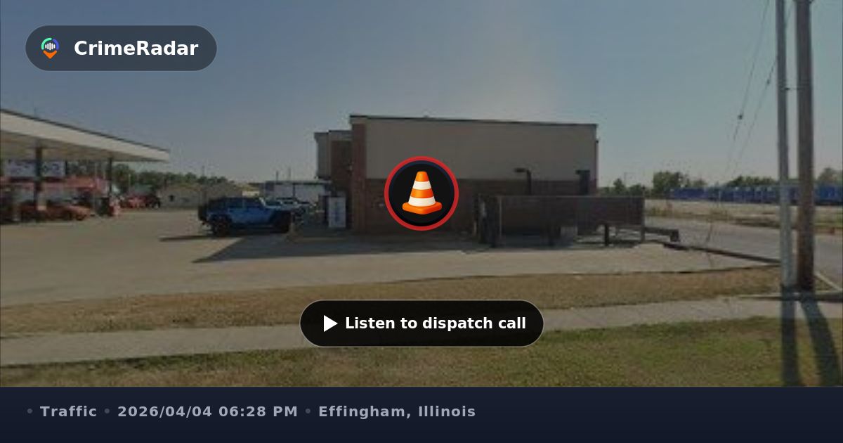 Traffic stop on red BMW at gas station, Effingham IL | CrimeRadar