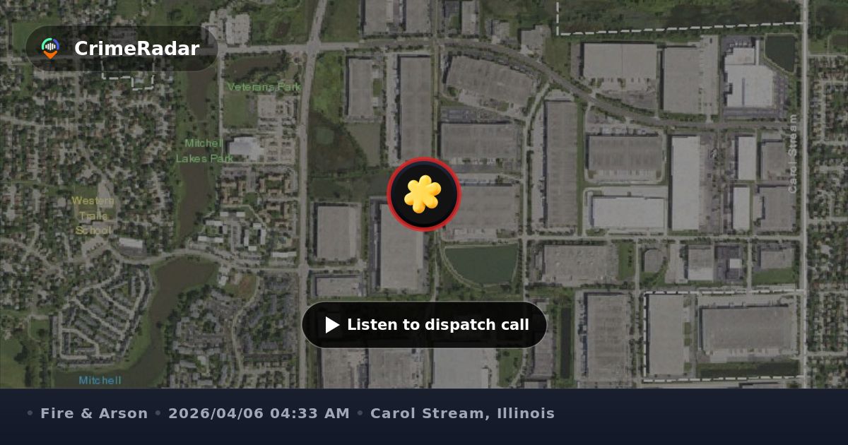 Fire alarm activation near Kimberly Drive in Carol Stream, Carol Stream ...