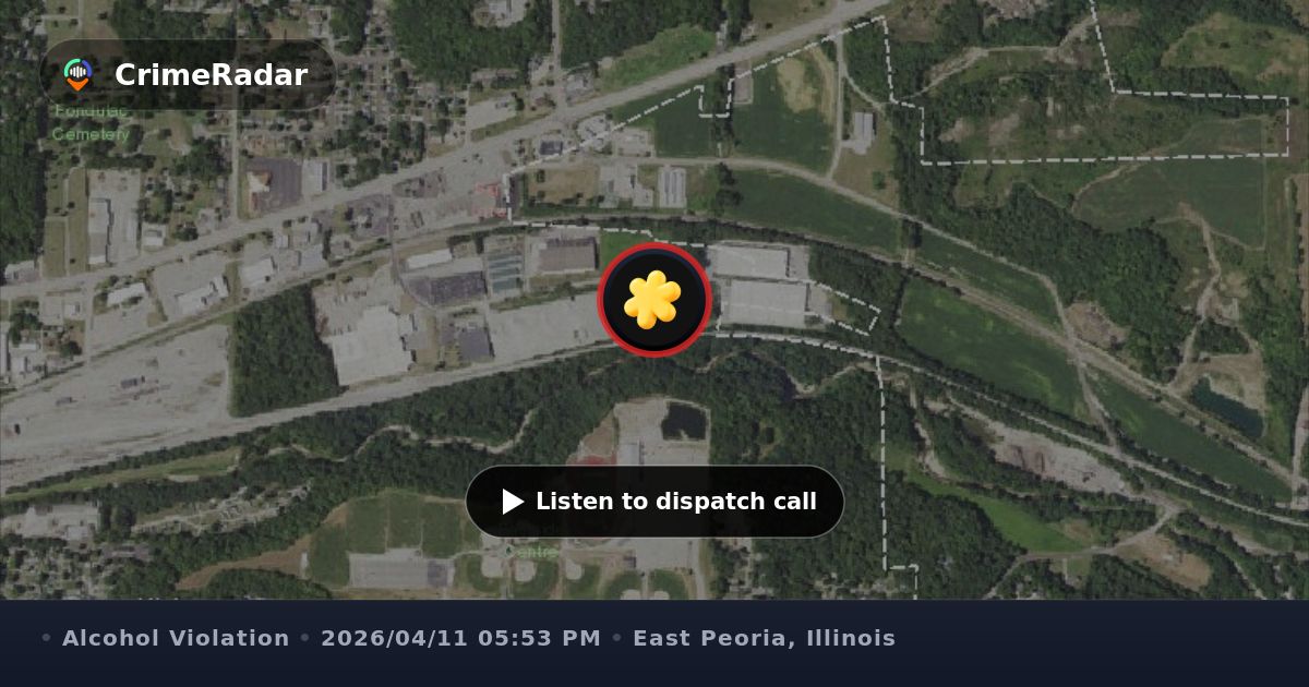 Driver swerving and blocking lane near Route 24, East Peoria IL ...