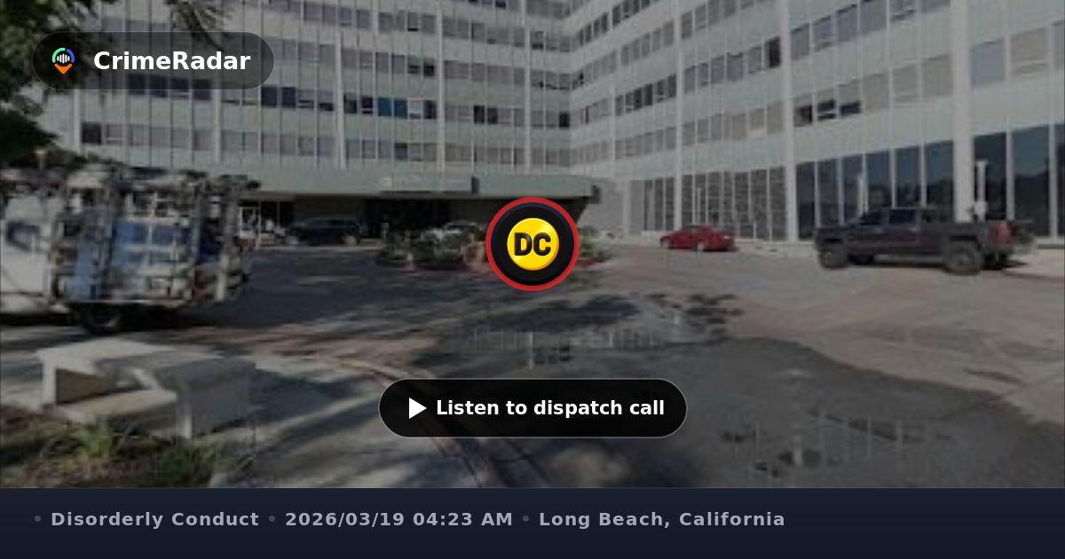 Nude discharged patient chased by hospital security, Long Beach CA